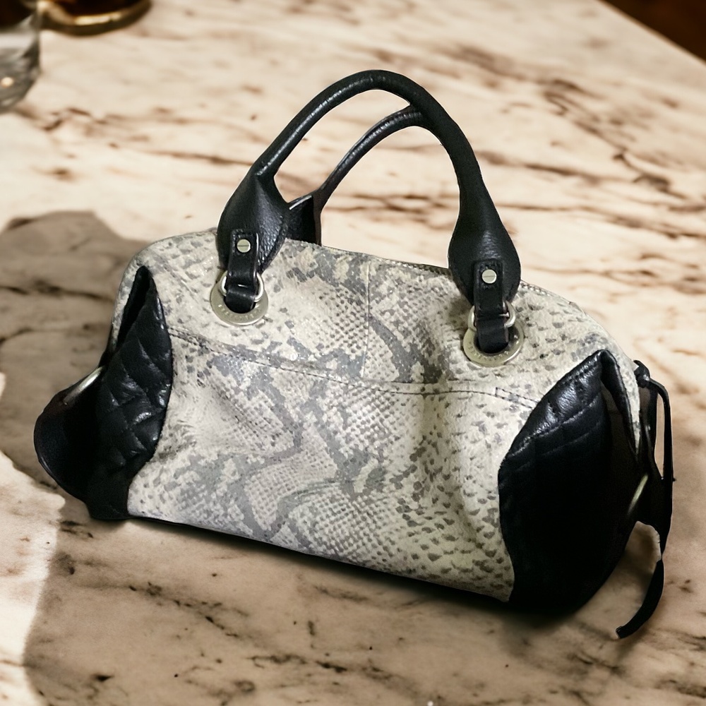 Aimee Kestenberg Genuine Leather Python & Black Q… - image 2